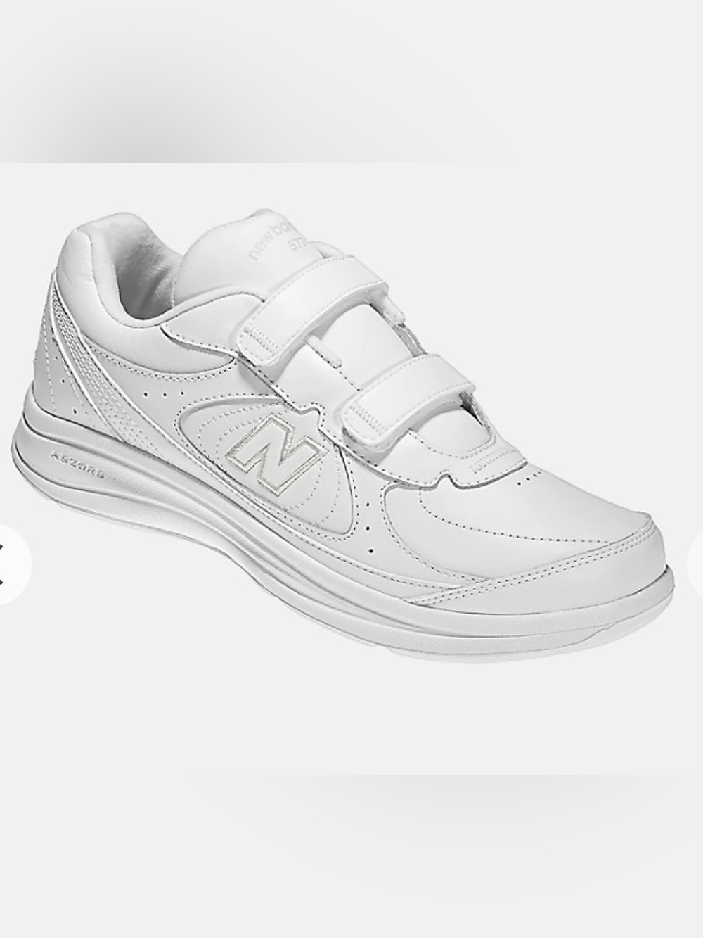 New Balance All-White Velcro Classic Walking Sneaker- Mens 9/Womens 10.5